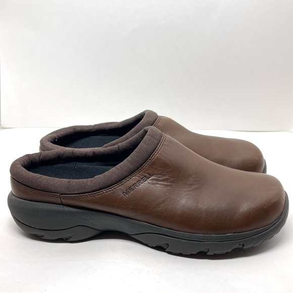 Merrell | Shoes | Merrell Mens Encore Rexton Leather Ac Clog Dark Earth ...